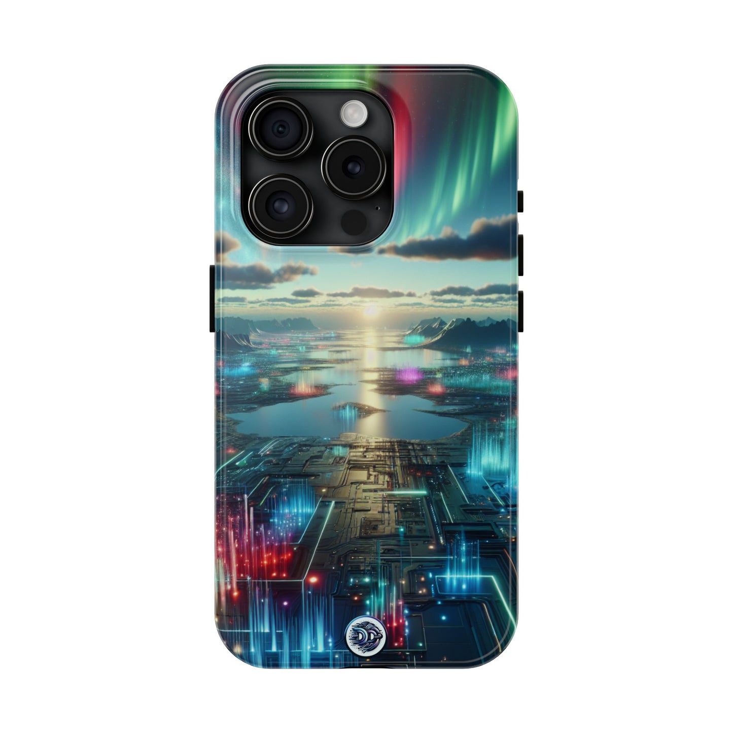Aurora Circuitry Landscape Phone Case