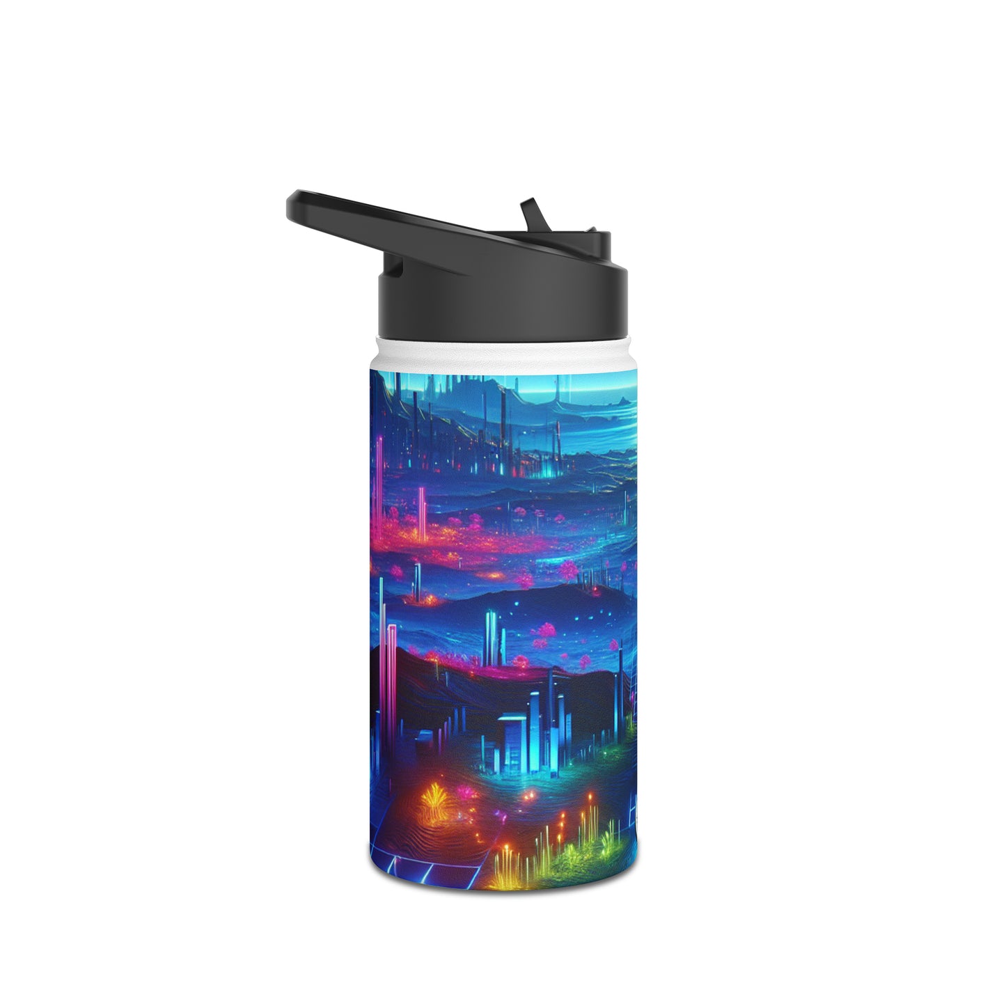 Futuristic Neon Bottle