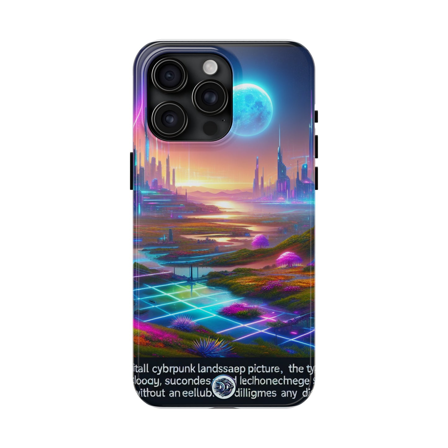 Futuristic Cityscape Glow Phone Case