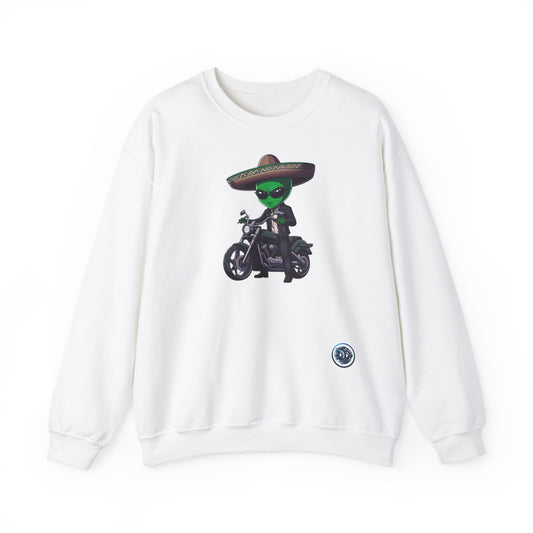 Alien Biker Sombrero Crewneck