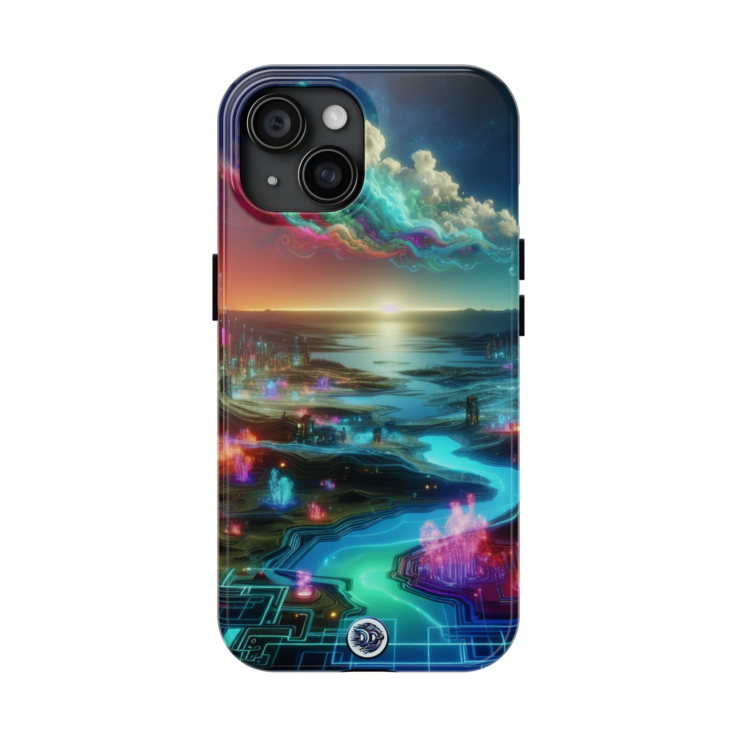 Cyberpunk Cityscape Art Case