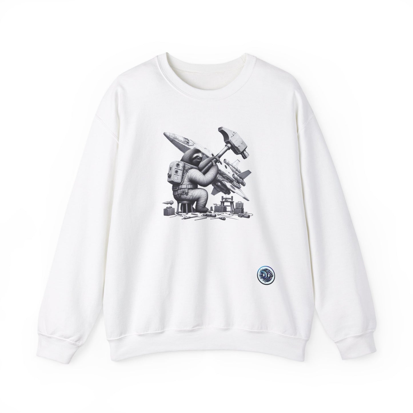Cosmic Mechanic Sloth Crewneck