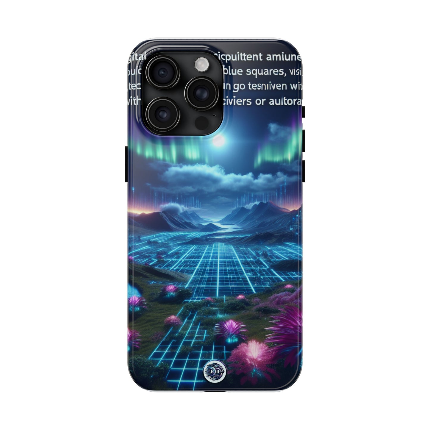Futuristic Cityscape Aurora Phone Case
