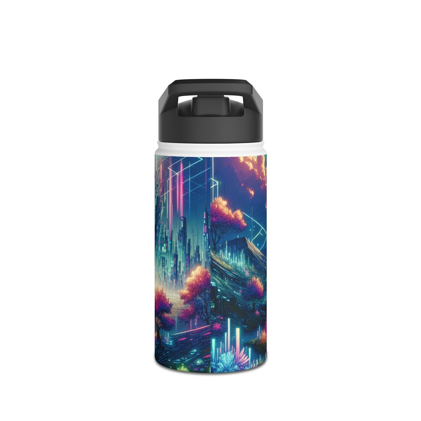 Futuristic Cityscape Bottle