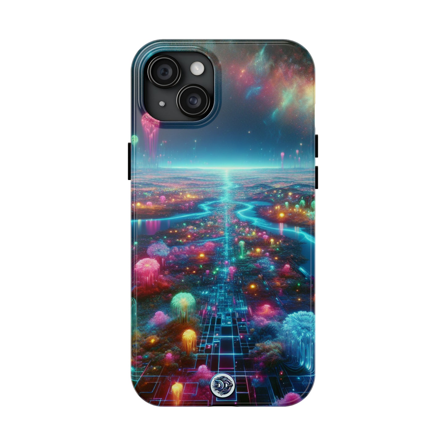 Neon Dreamscape Protective Phone Case