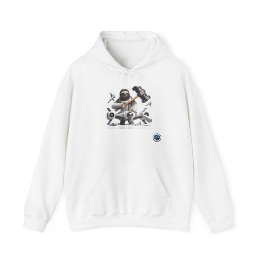 Sloth Astronaut Mechanic Hoodie