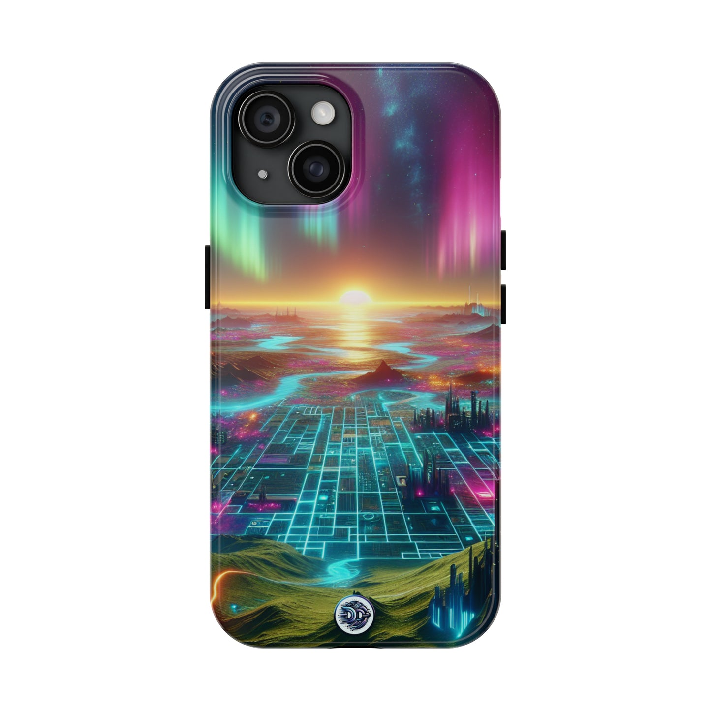 Aurora Neon Cityscape Phone Case
