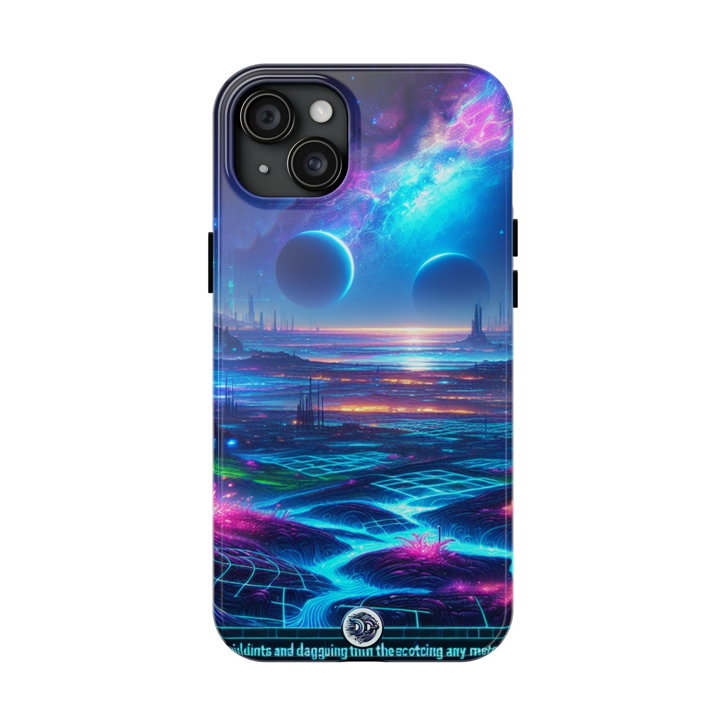 Futuristic Cityscape Glow Phone Case