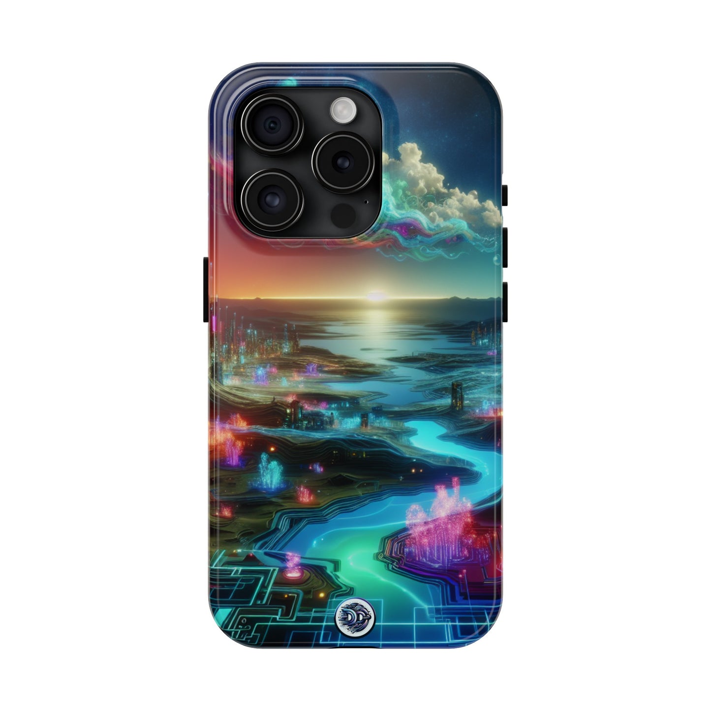 Cyberpunk Cityscape Art Case