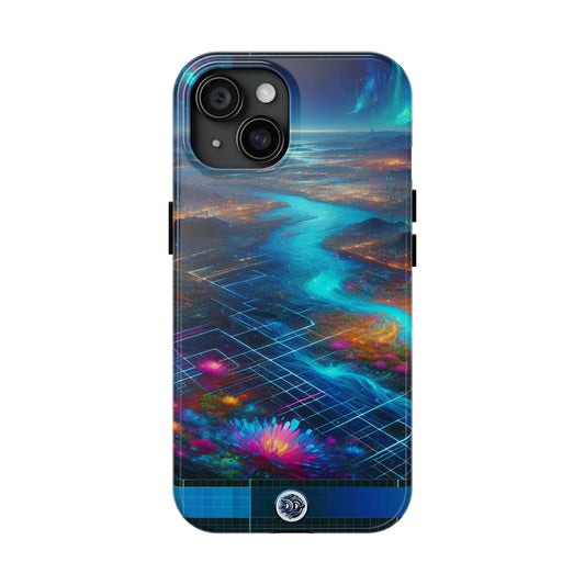 Futuristic Cityscape Glow Phone Case