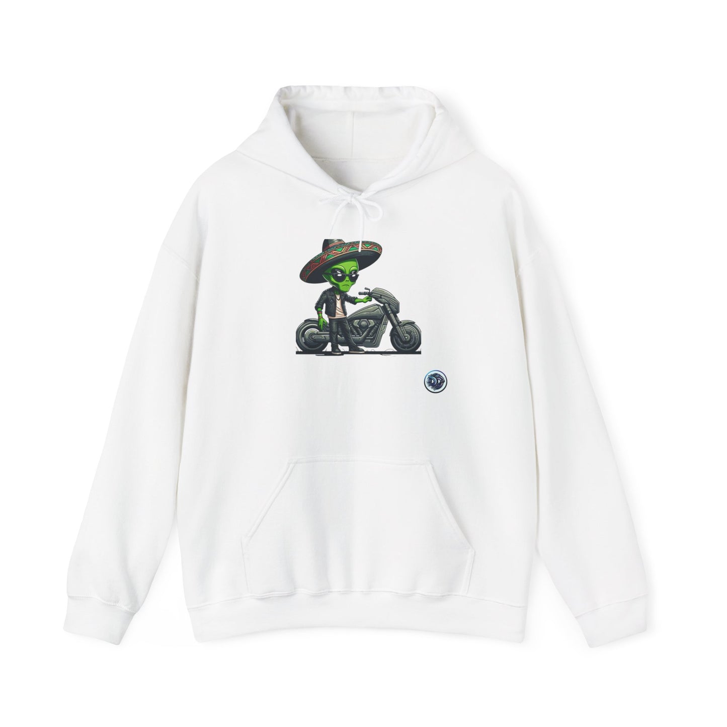 Alien Biker Sombrero Hoodie
