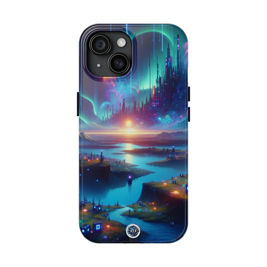 Futuristic Cityscape Phone Case