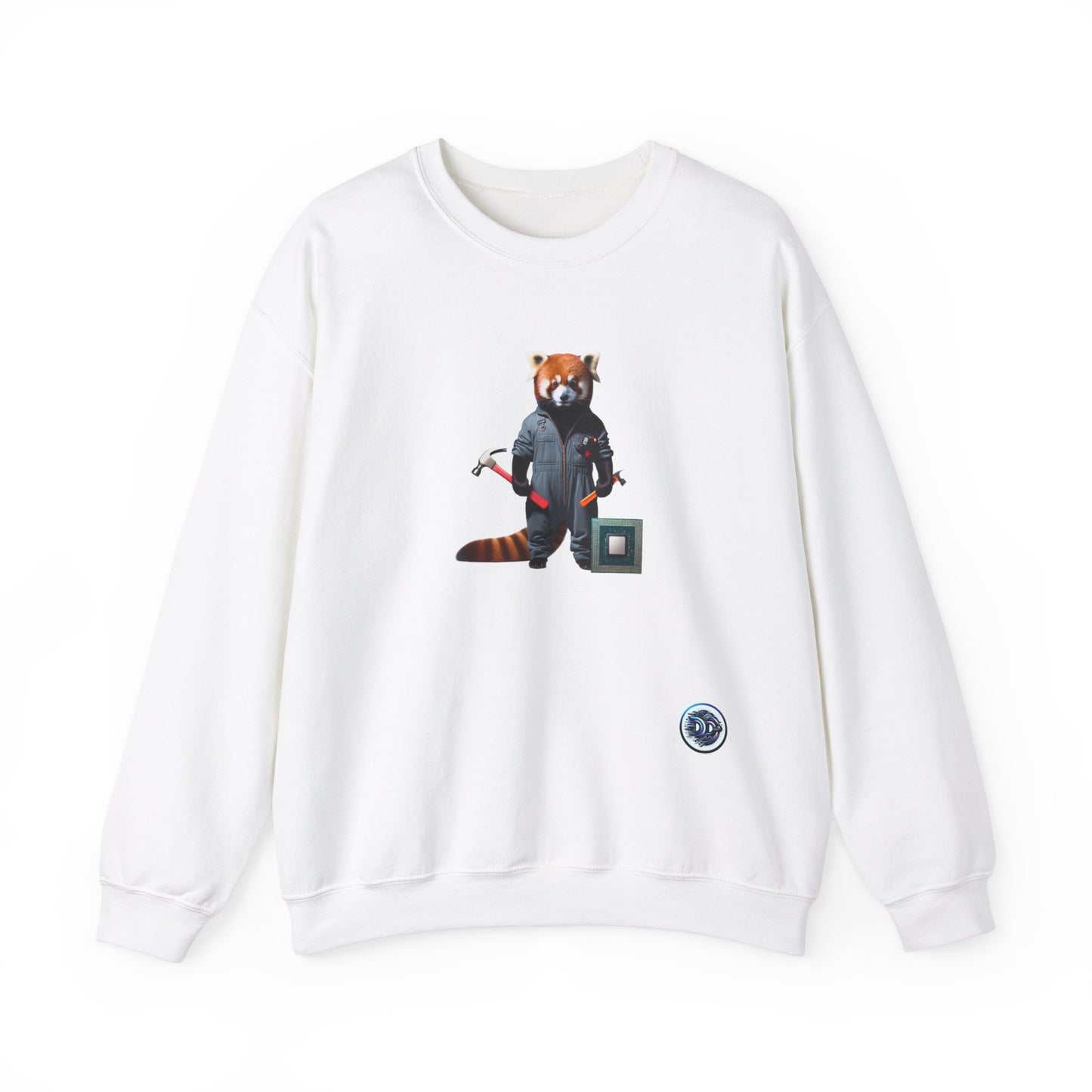 Tech-Savvy Red Panda Crewneck