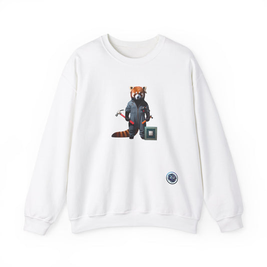 Tech-Savvy Red Panda Crewneck