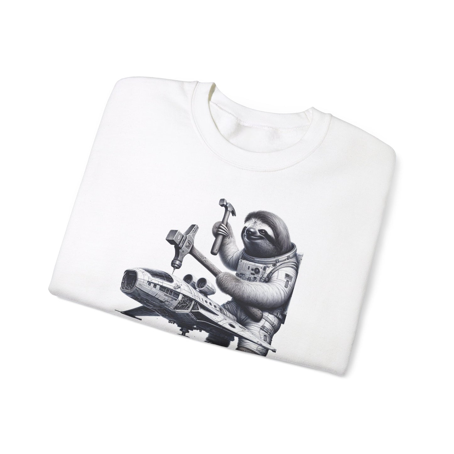 Astronaut Sloth Mechanic Crewneck