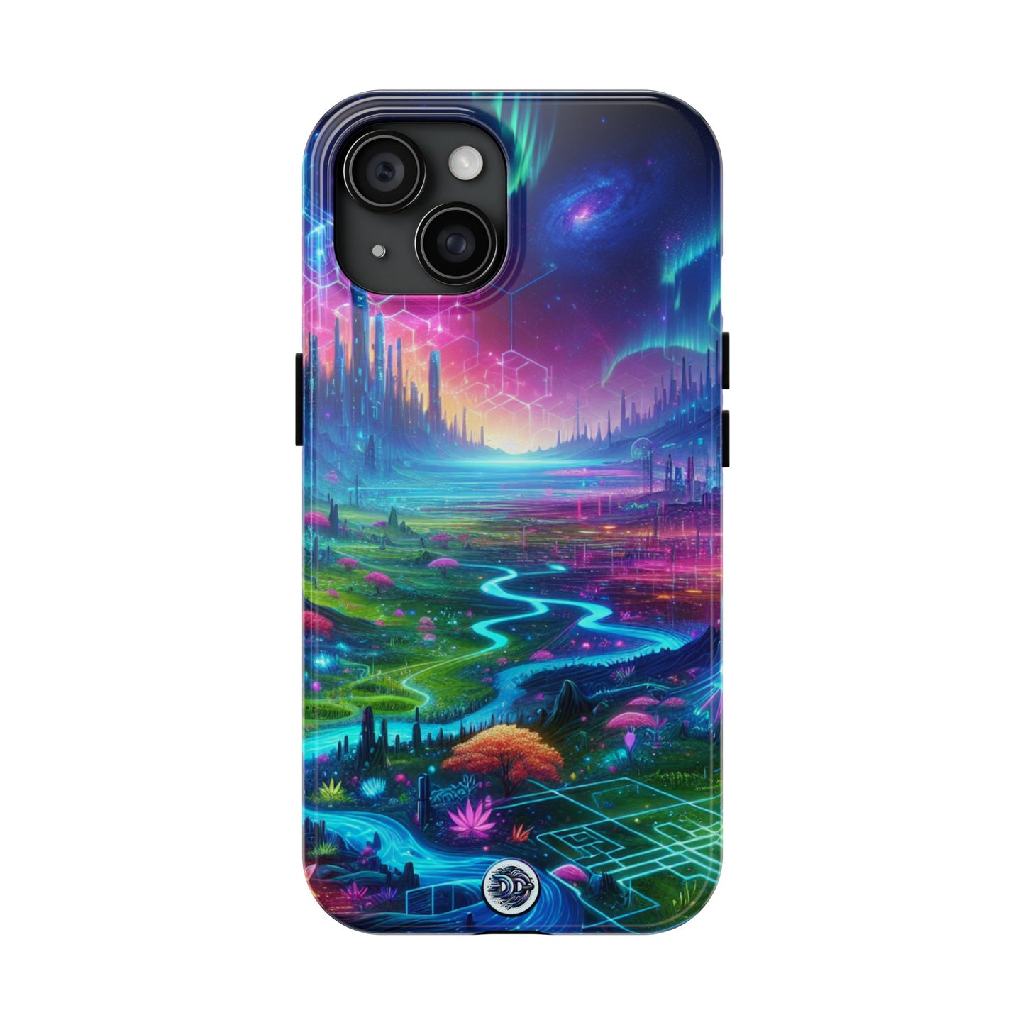 Cyberpunk Aurora Fantasy Phone Case