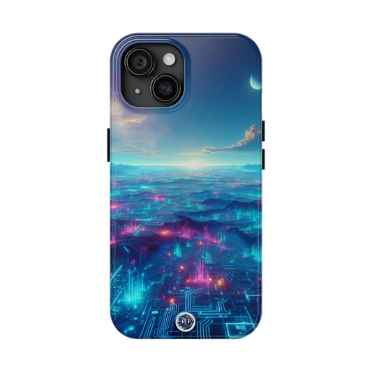 Cyber Cityscape Glow Phone Case