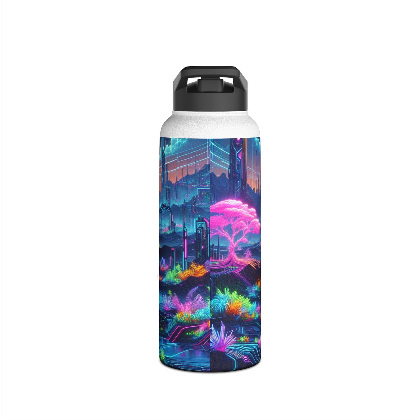 Futuristic Neon Bottle