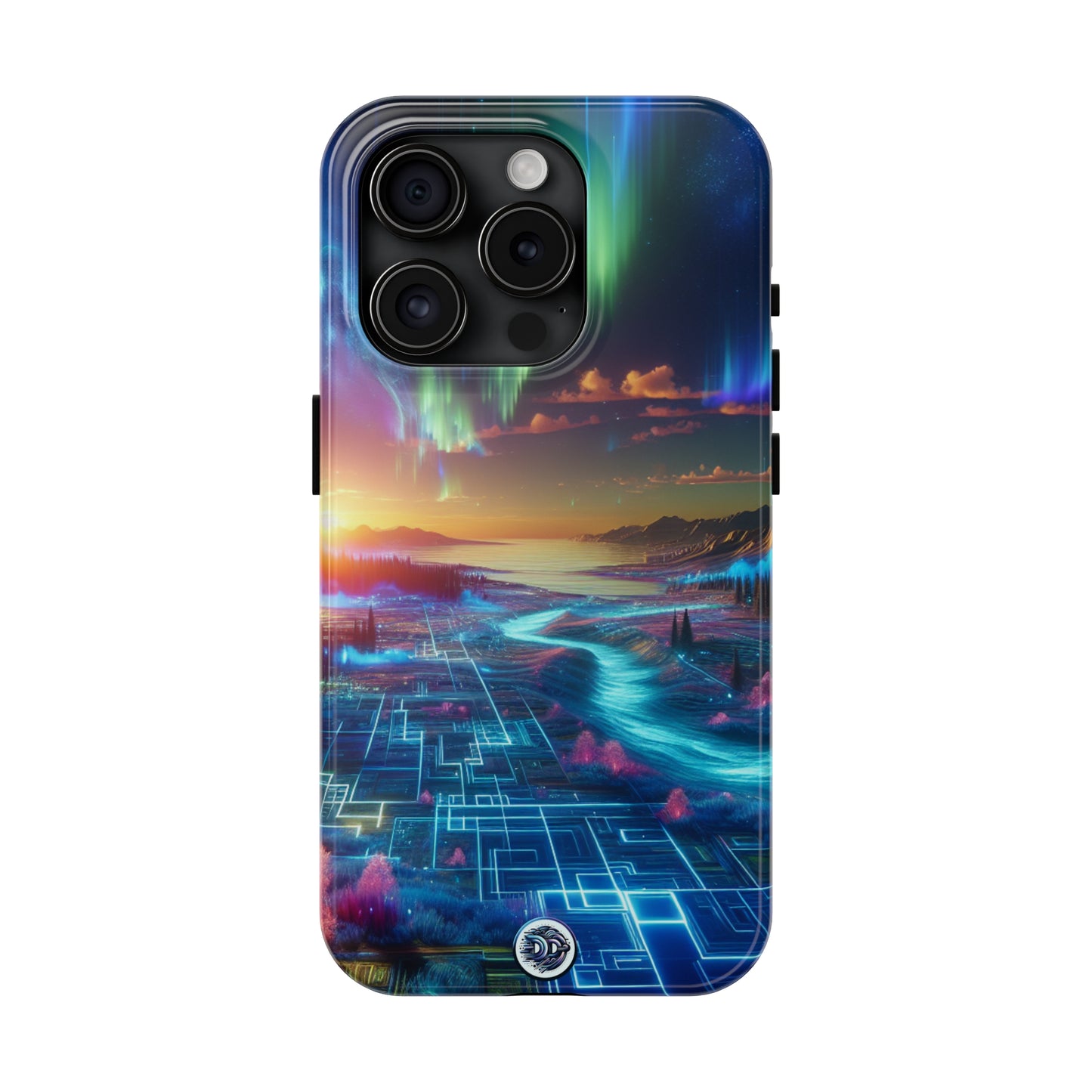 Aurora Circuitry Landscape Phone Case