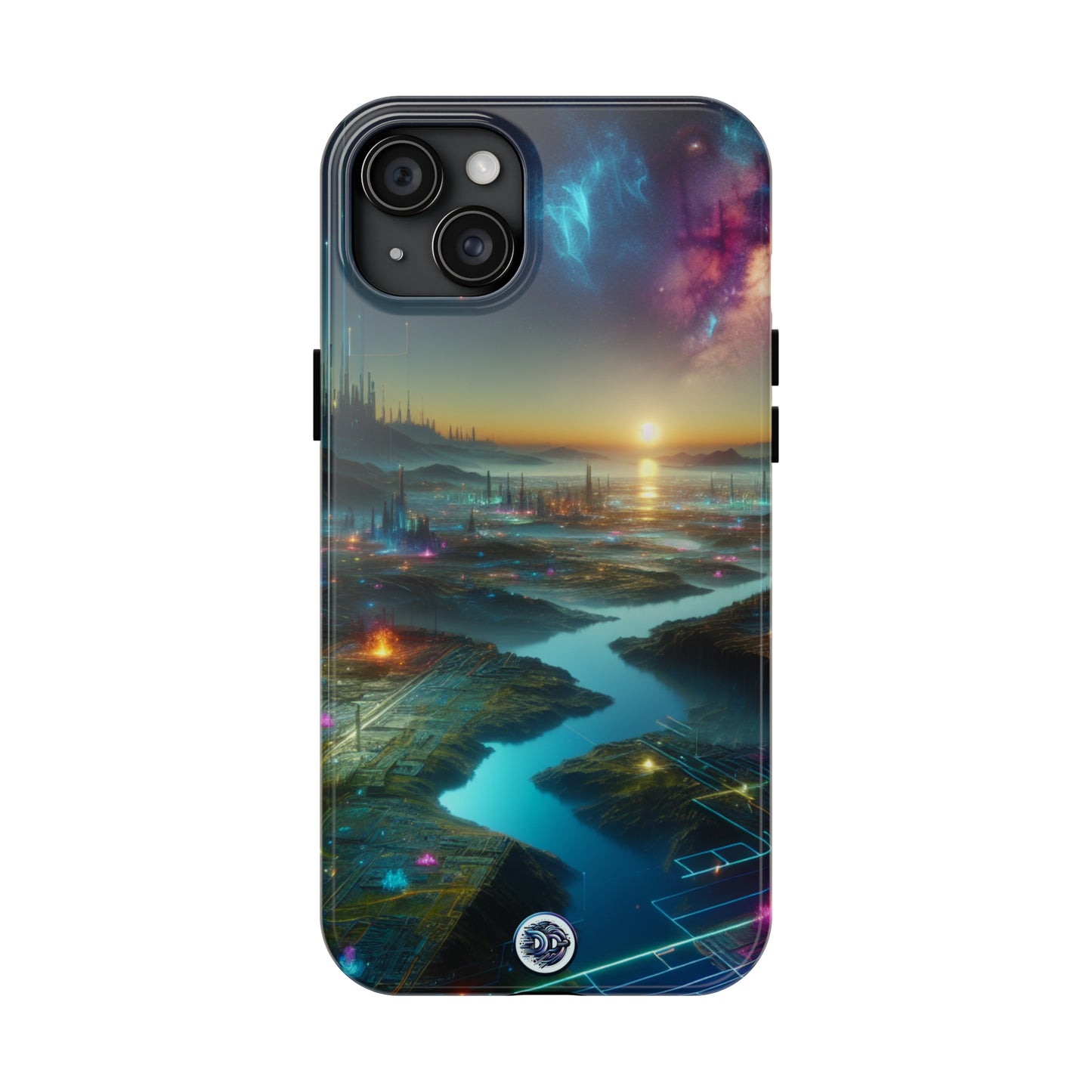 Futuristic Cityscape Phone Case