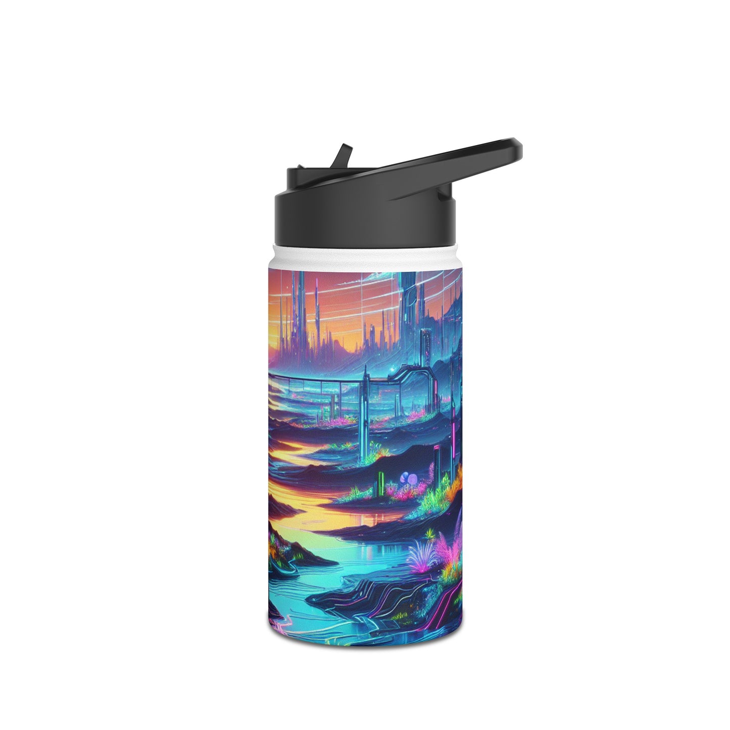 Futuristic Neon Bottle