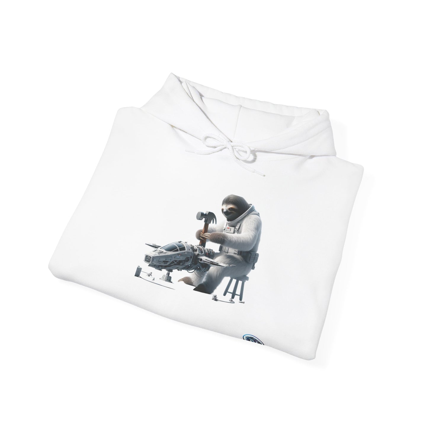 Astronaut Sloth Mechanic Hoodie