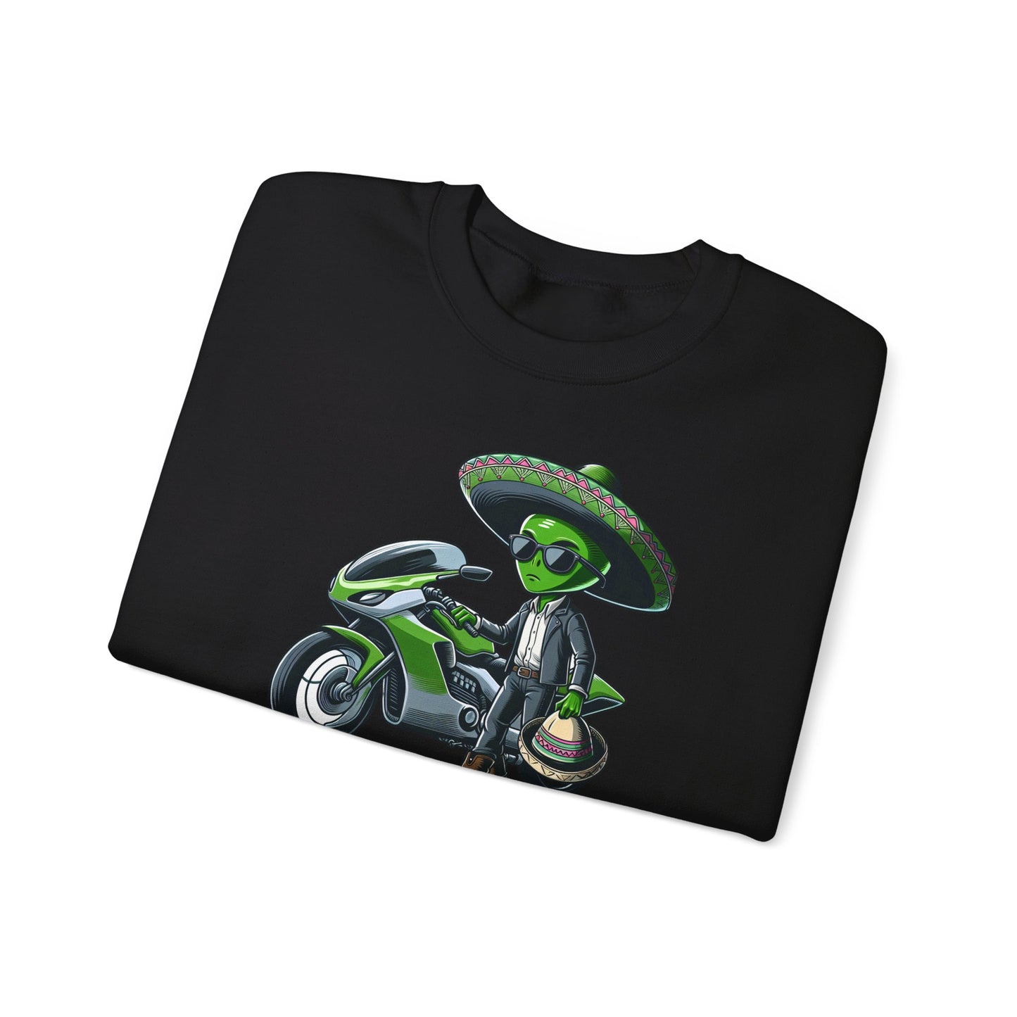 Alien Biker Sombrero Crewneck