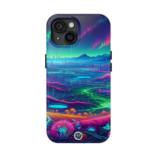 Neon Aurora Fantasy Landscape Case