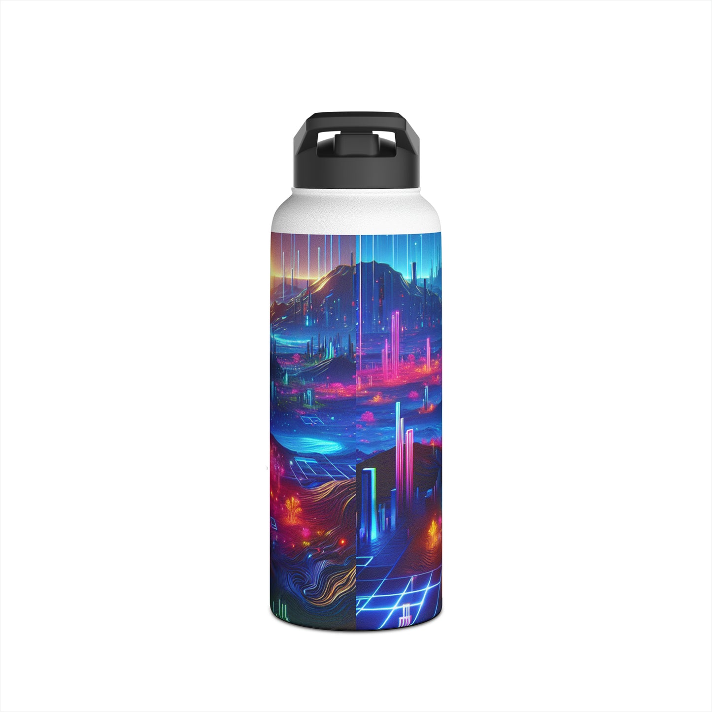 Futuristic Neon Bottle