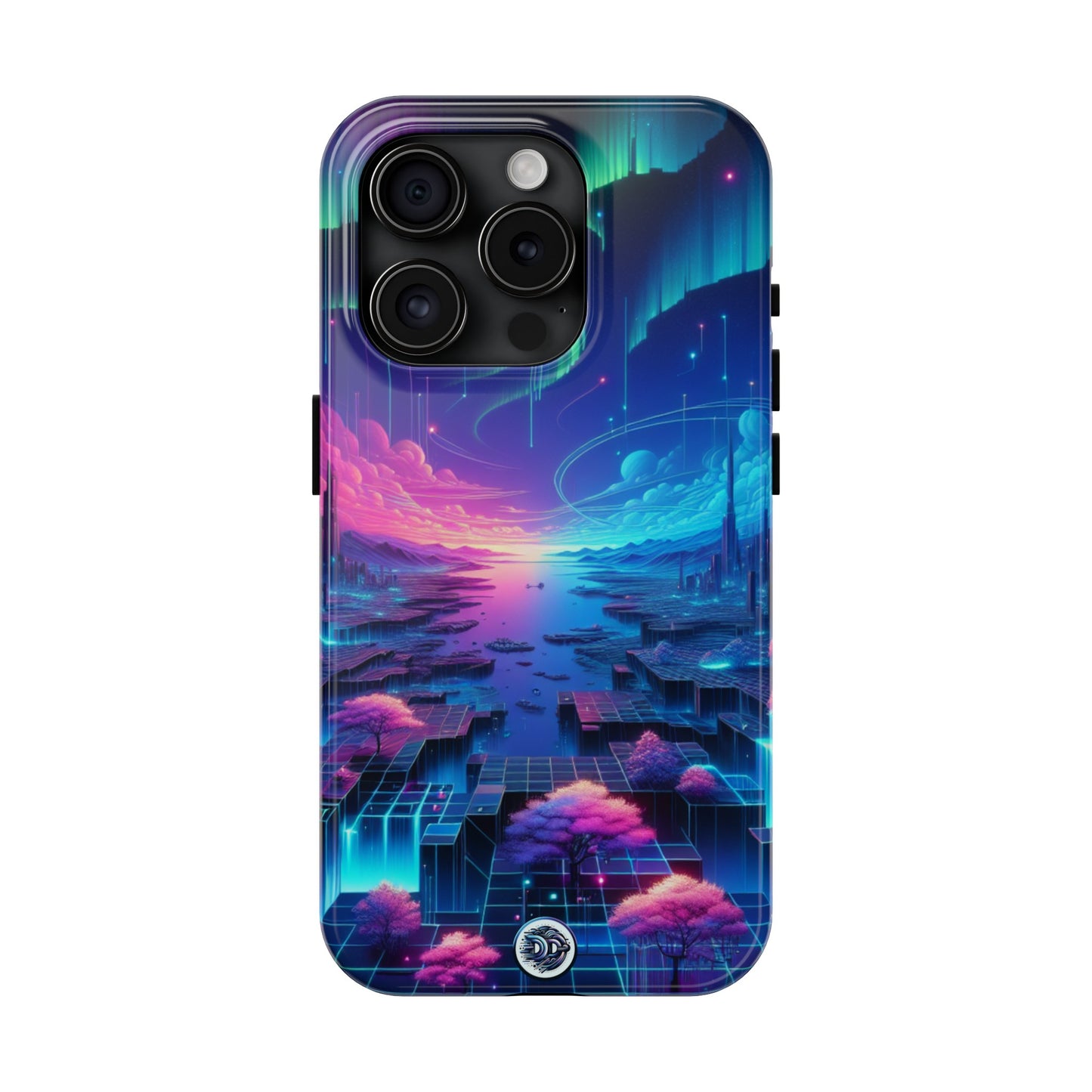 Neon Cityscape Fantasy Phone Case