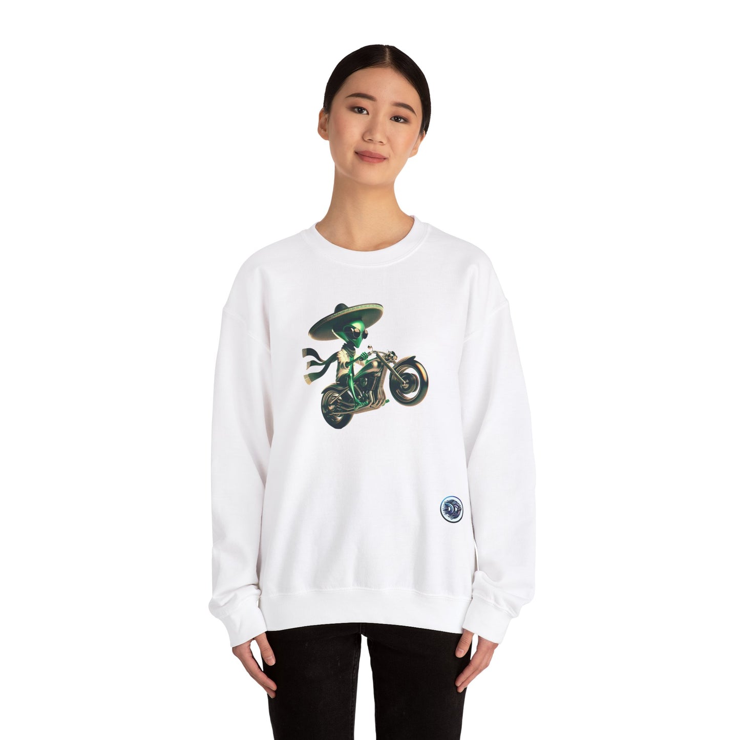 Alien Biker Sombrero Crewneck