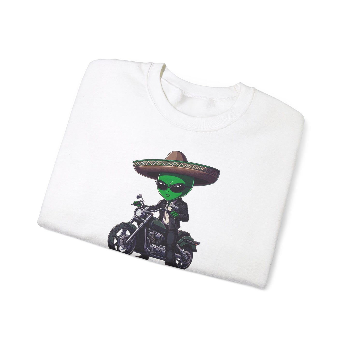 Alien Biker Sombrero Crewneck