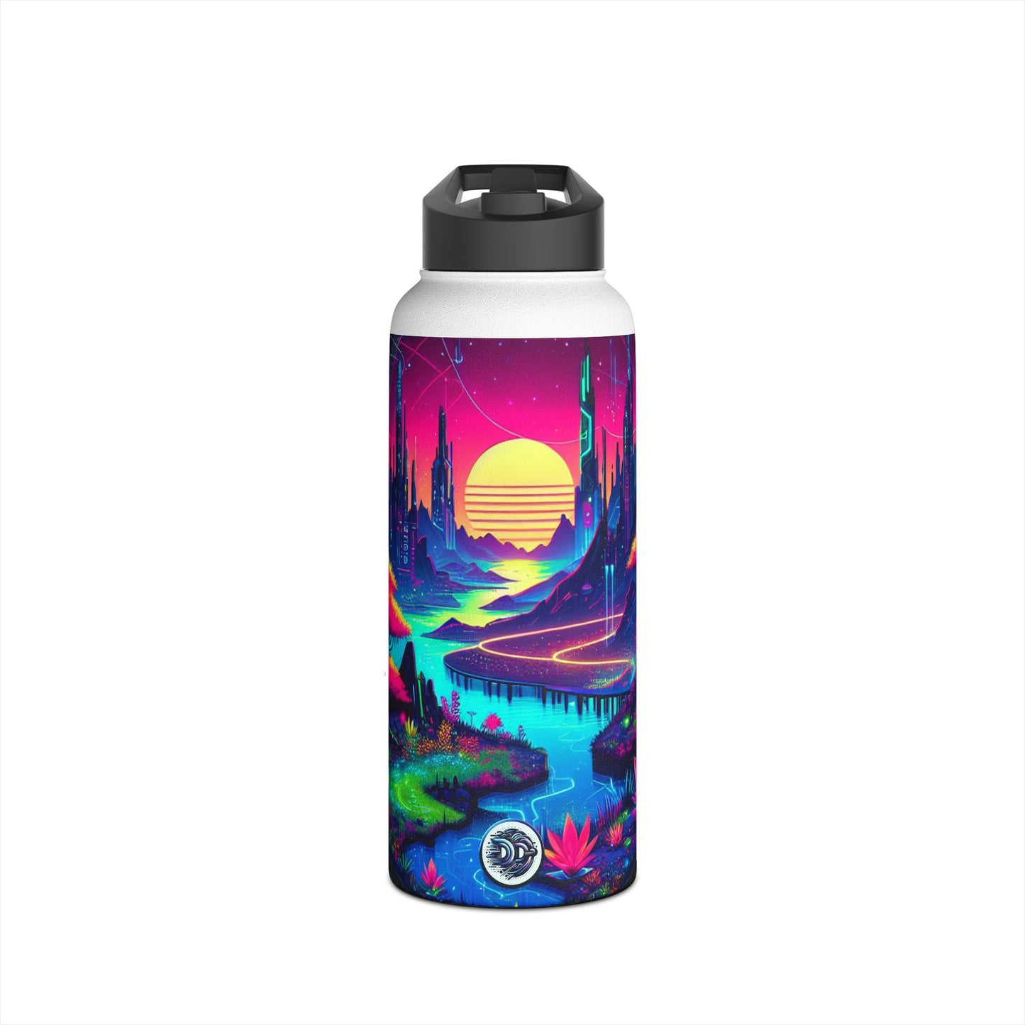 Neon Cybercity Bottle