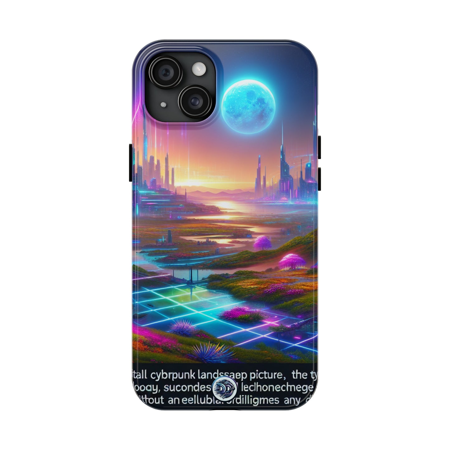 Futuristic Cityscape Glow Phone Case