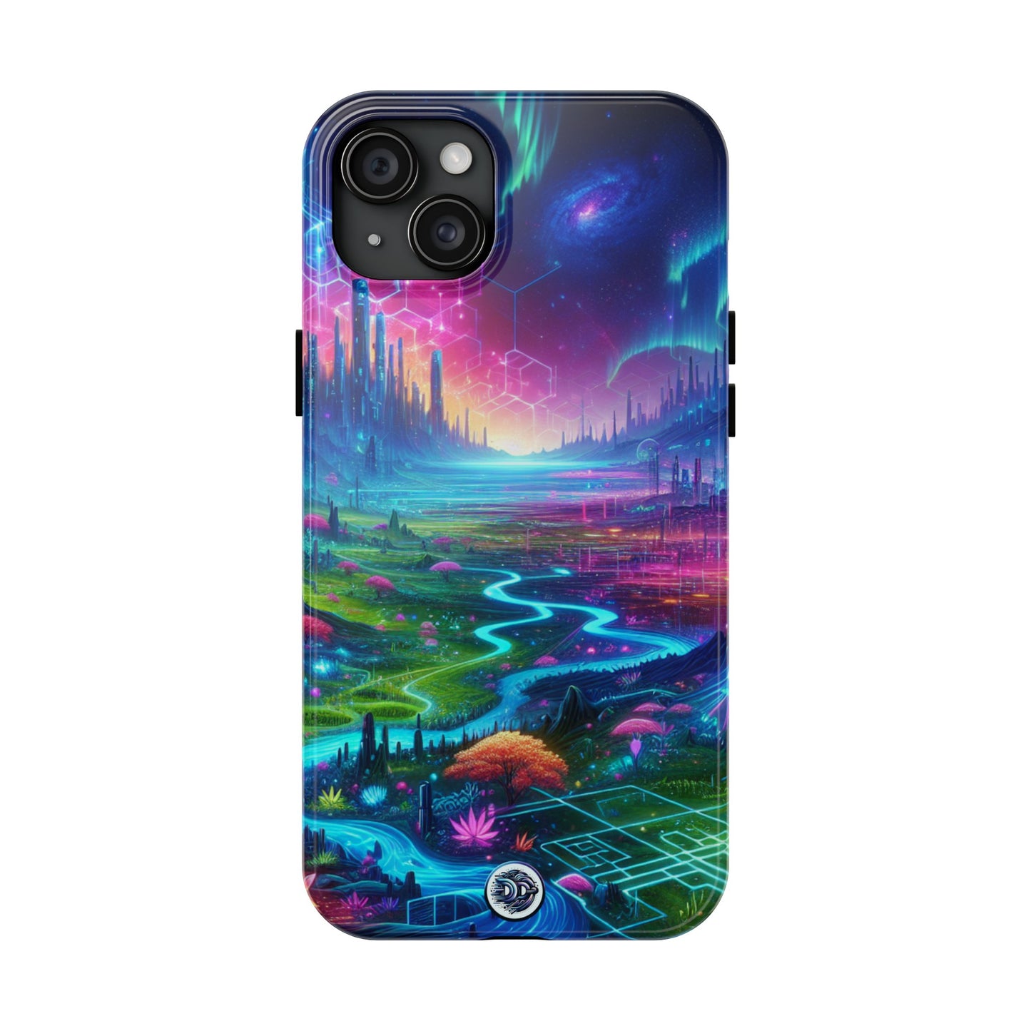 Cyberpunk Aurora Fantasy Phone Case
