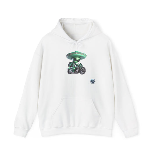 Alien Biker Sombrero Hoodie