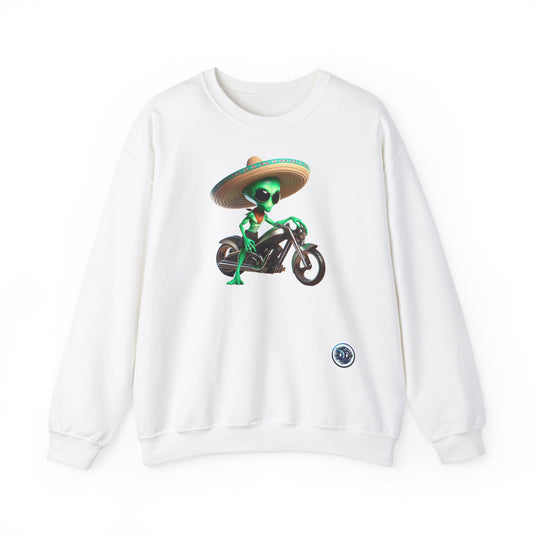 Alien Biker Sombrero Crewneck