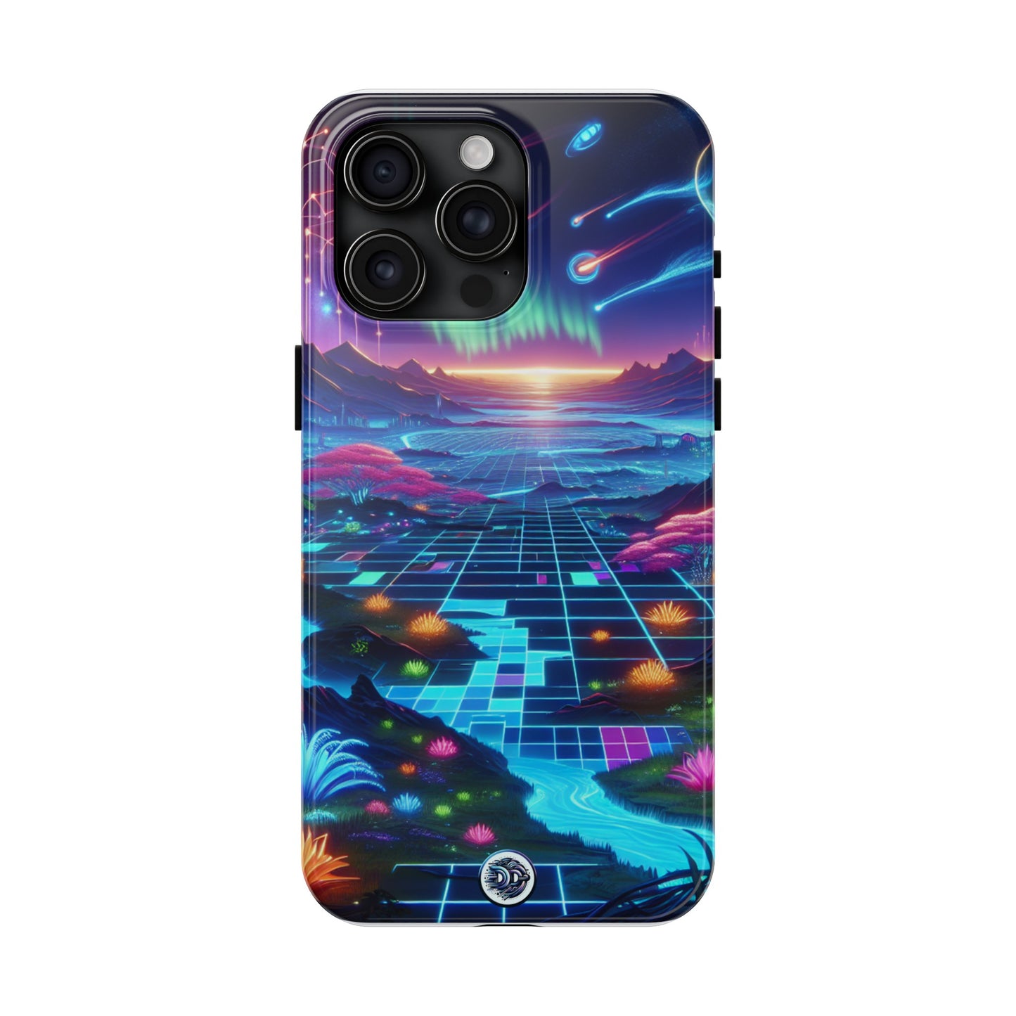 Vibrant Neon Landscape Phone Case