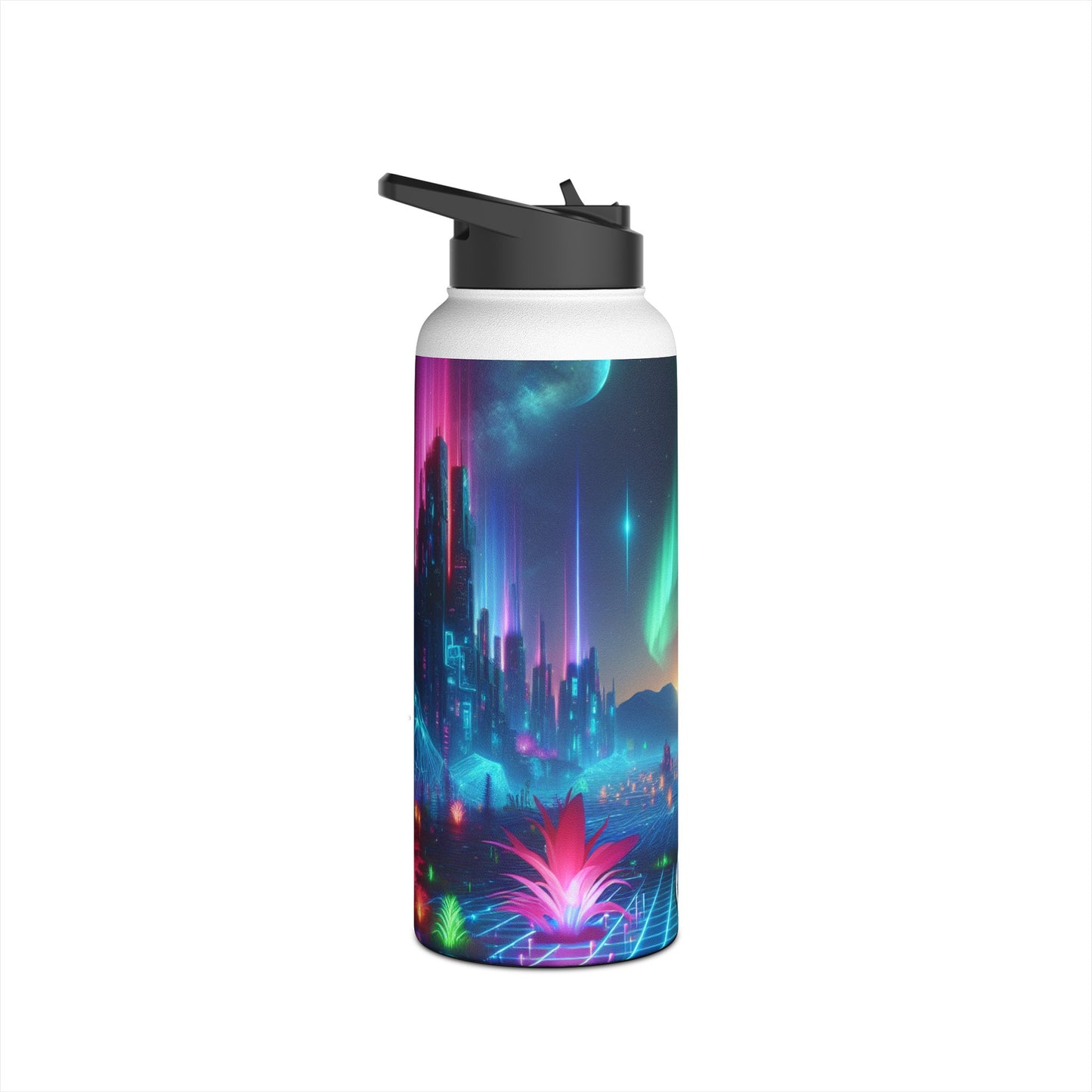 Futuristic Cityscape Bottle