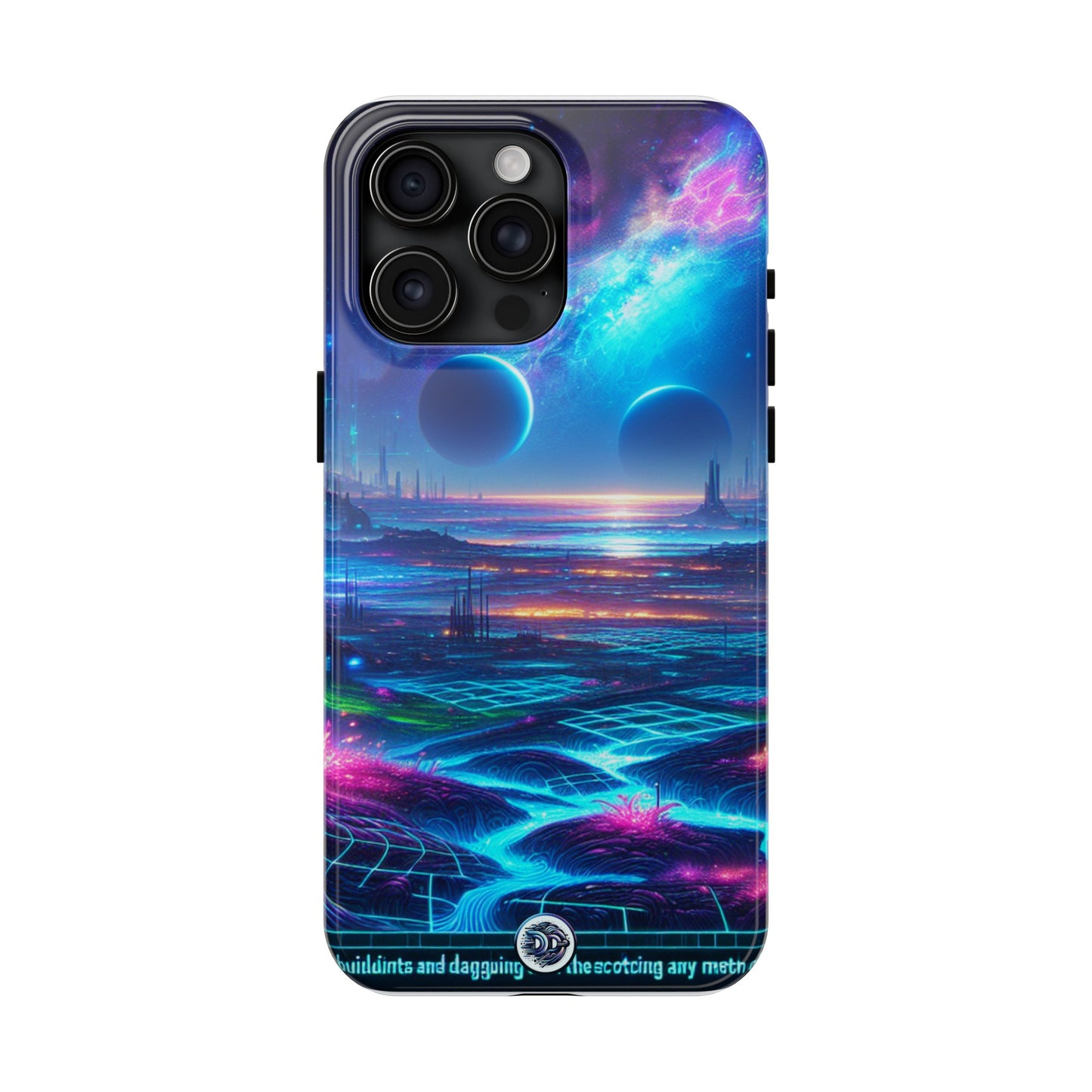 Futuristic Cityscape Glow Phone Case