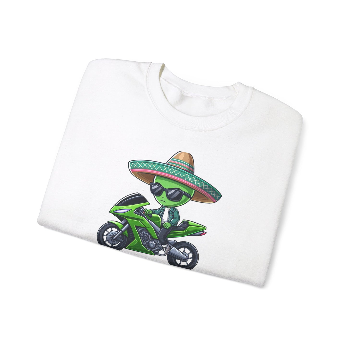 Cool Alien Rider Crewneck