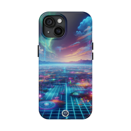 Aurora Neon Cityscape Phone Case