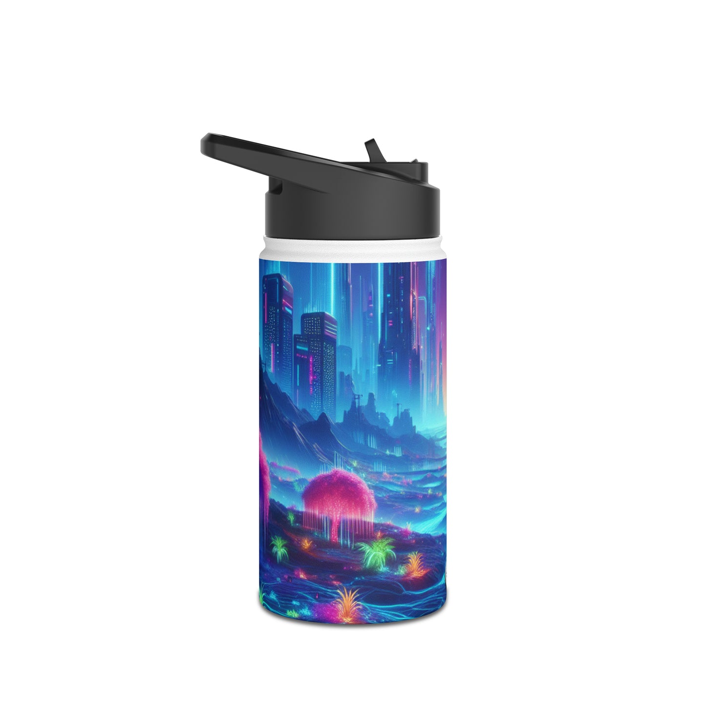 Futuristic Cityscape Bottle