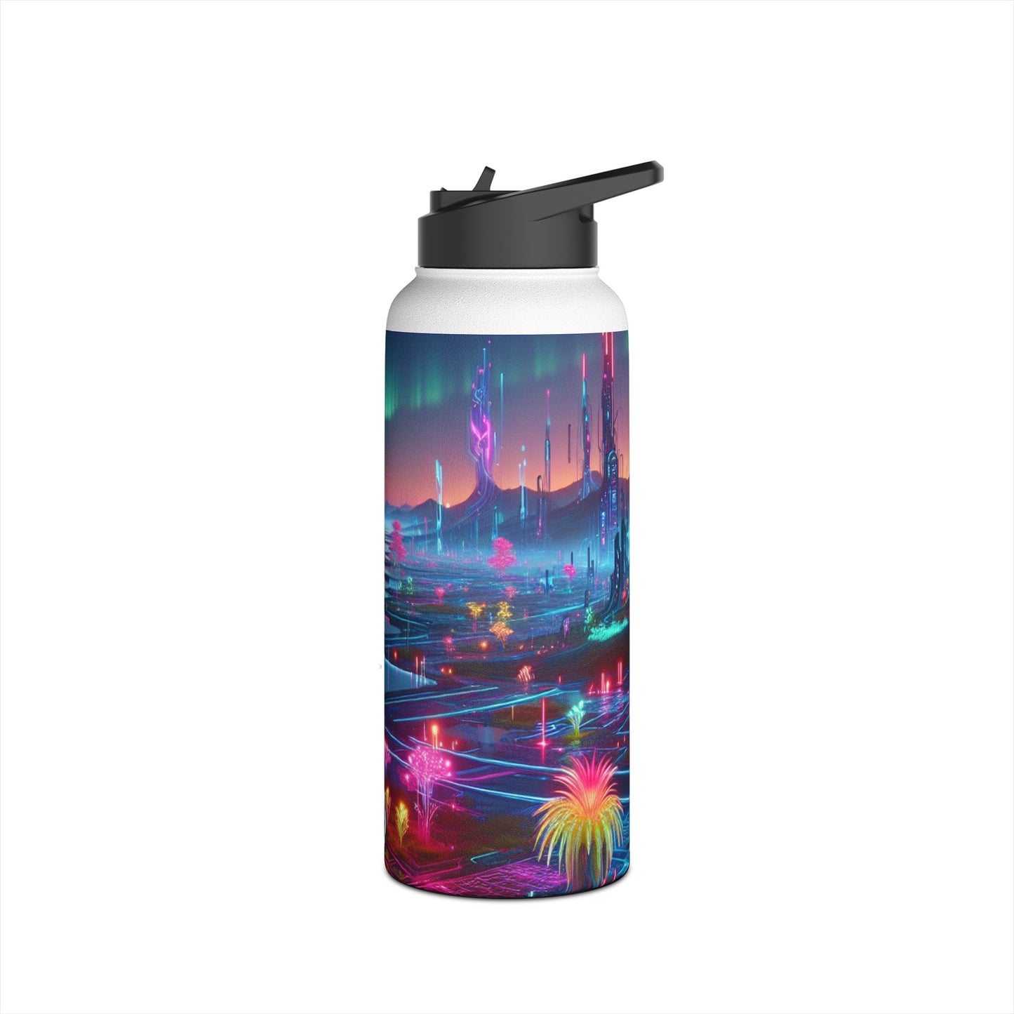 Futuristic Neon Bottle