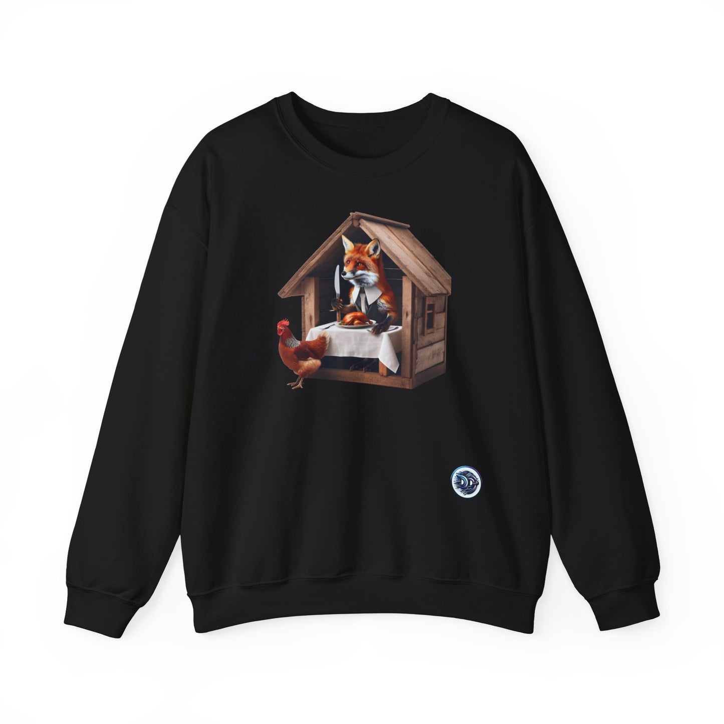 Fox Dinner Humor Crewneck