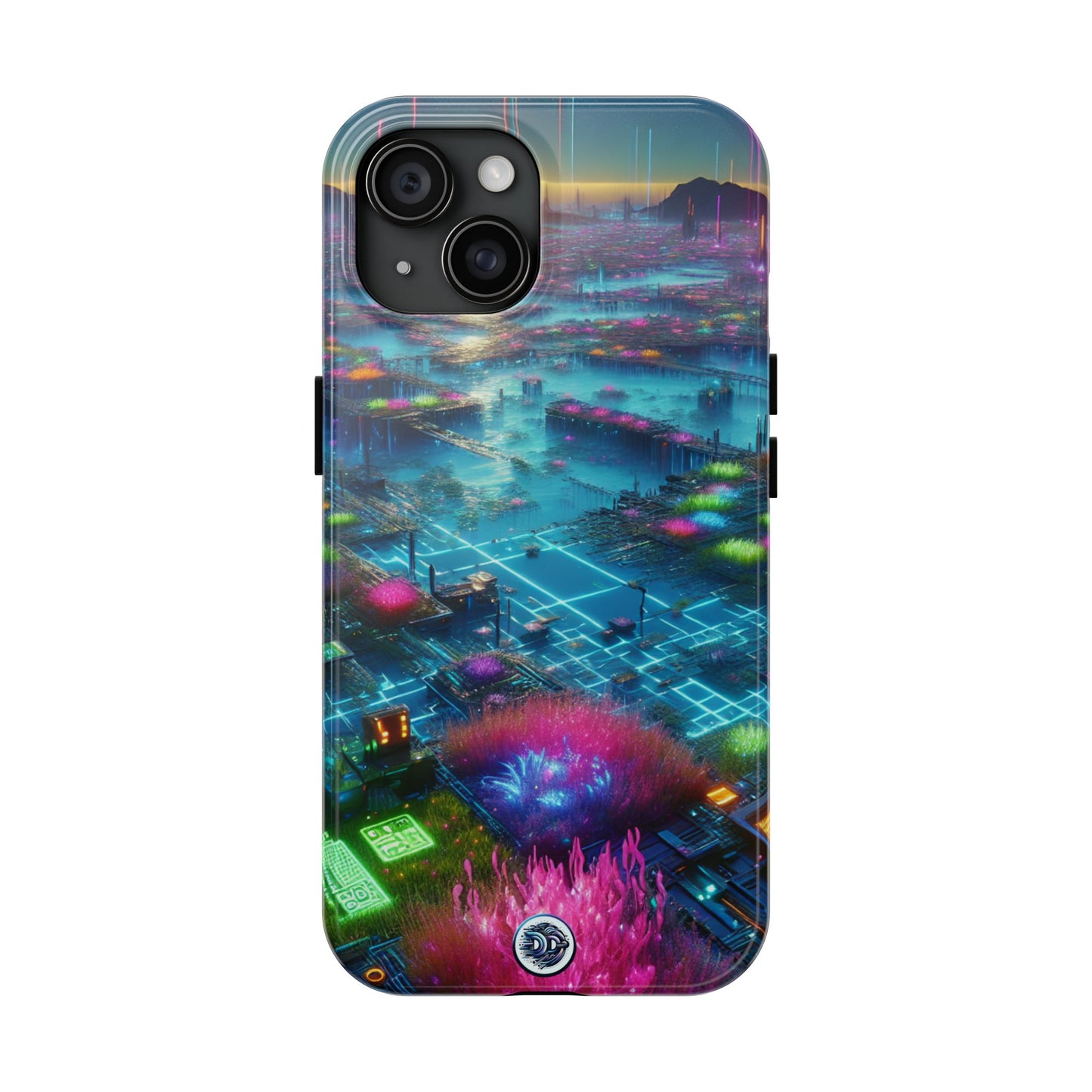 Cyberpunk Cityscape Phone Case