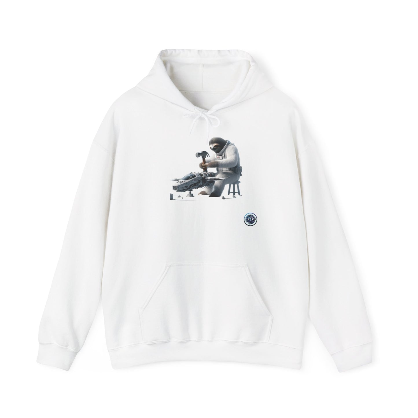 Astronaut Sloth Mechanic Hoodie