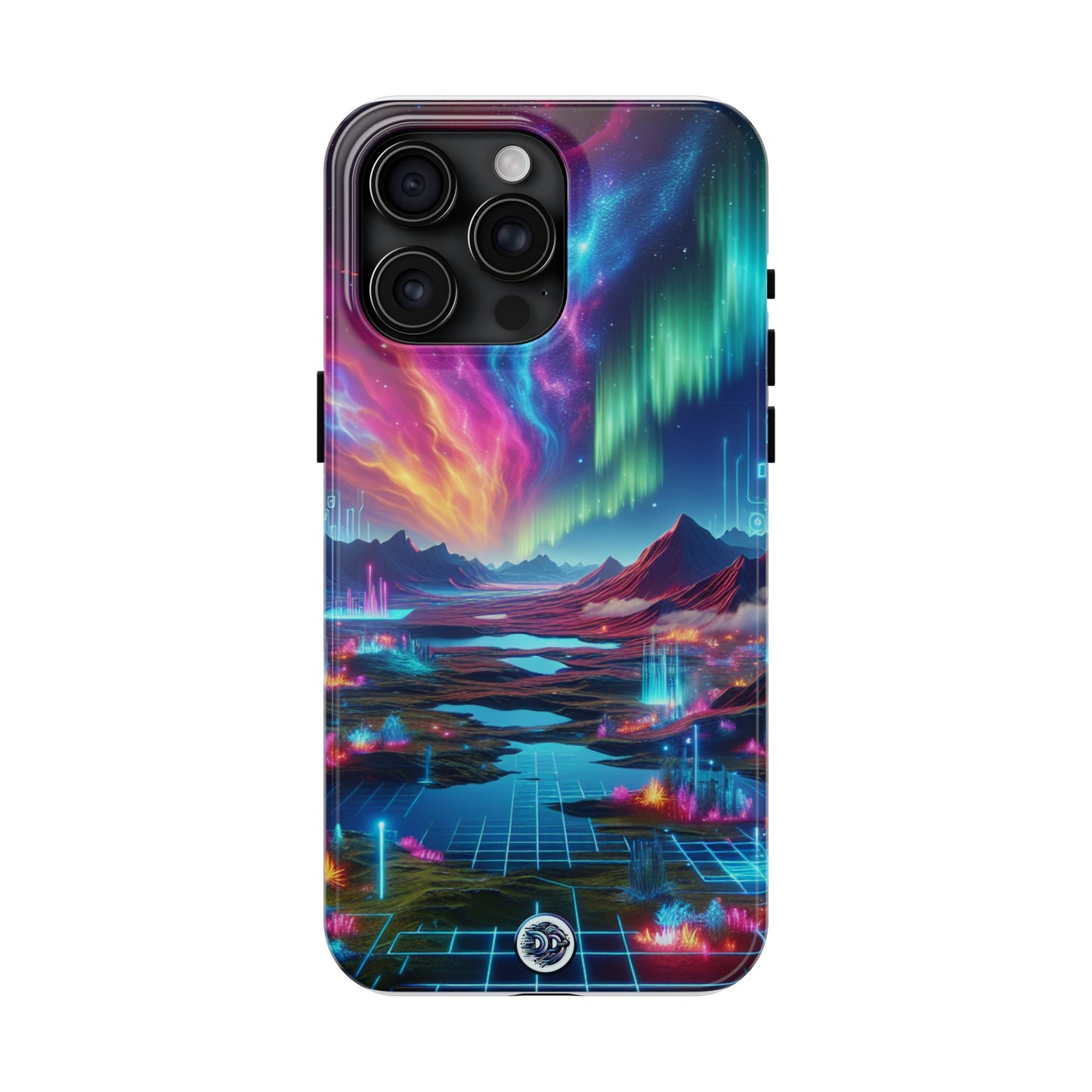 Vibrant Neon Landscape Phone Case