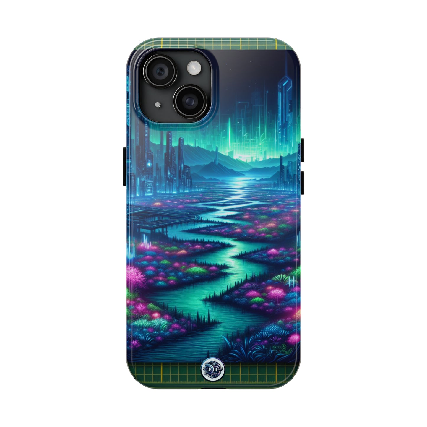 Neon Cityscape Fantasy Phone Case