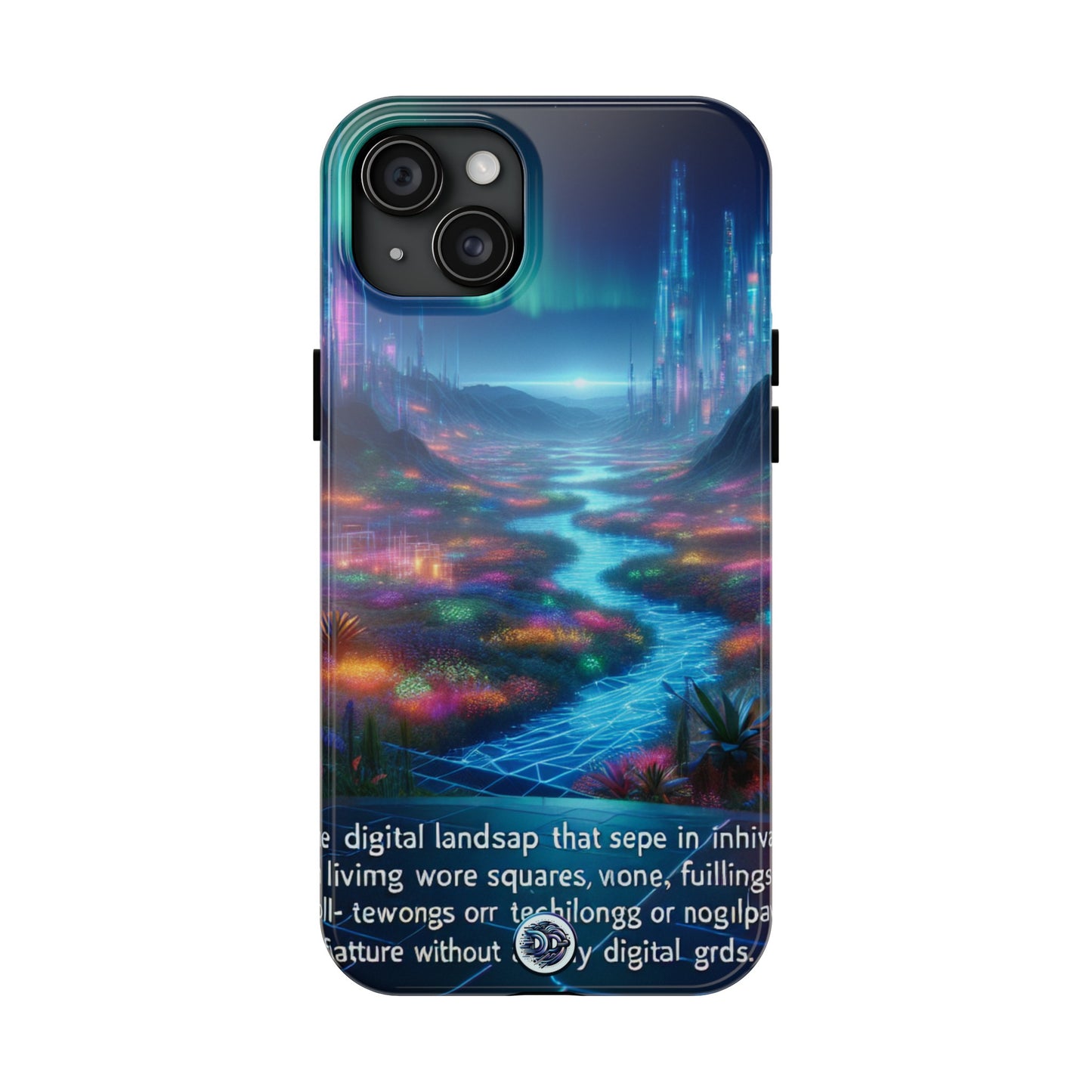 Futuristic City Aurora Phone Case